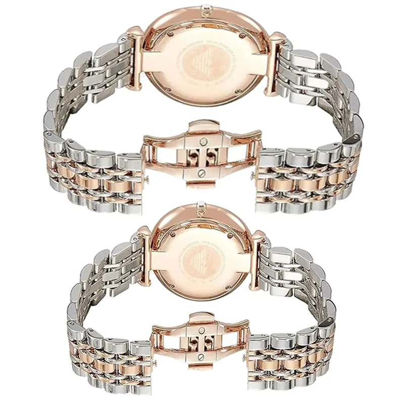 Emporio Armani Two-tone Couple Watch- AR1677/AR1926